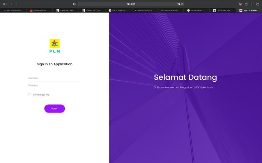 SIMPEN — login page