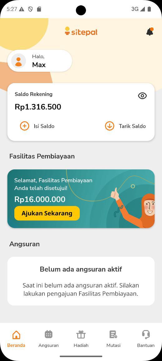 Sitepat — account dashboard