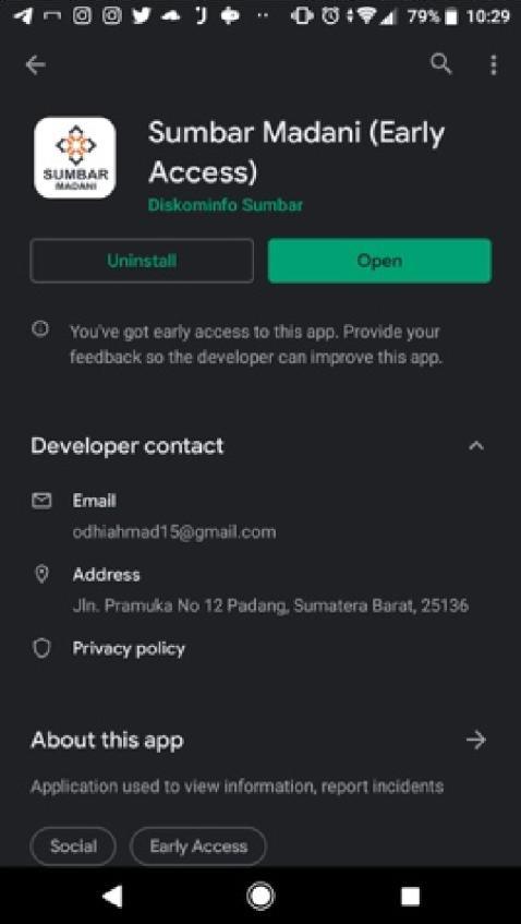 Sumbar Madani — Play Store